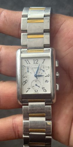 Coach Men's Rectangle Lexington Watch, a two-tone stainless steel and Gold