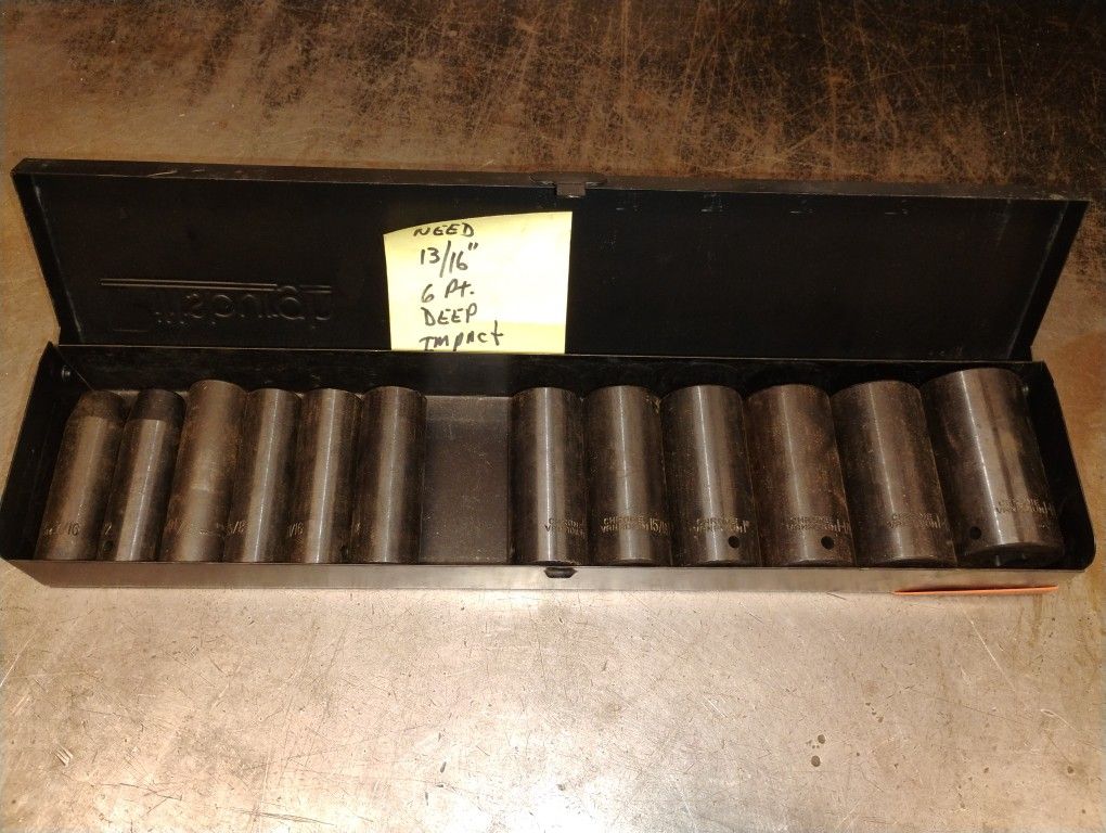 Pittsburg 12pc. Deep Impact Socket Set