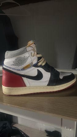 Union 1s red and black size 10
