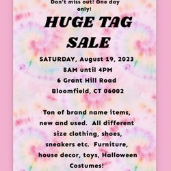 Huge Tag Sale