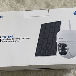 Cinnado B6 2k 3 M Wireless Security Camera With Solar Panel