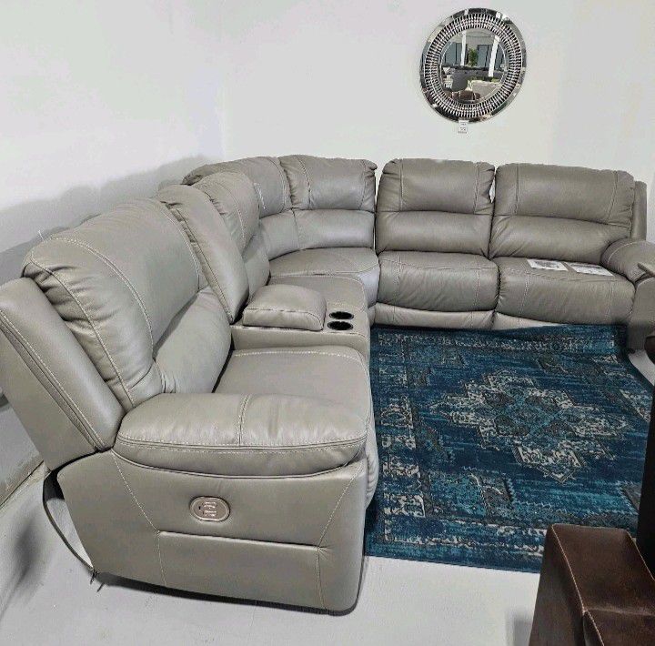 Brand New🎀Special Price 6pc Power Reclining Leather Sectional, Furniture Couch Livingroom Sofa