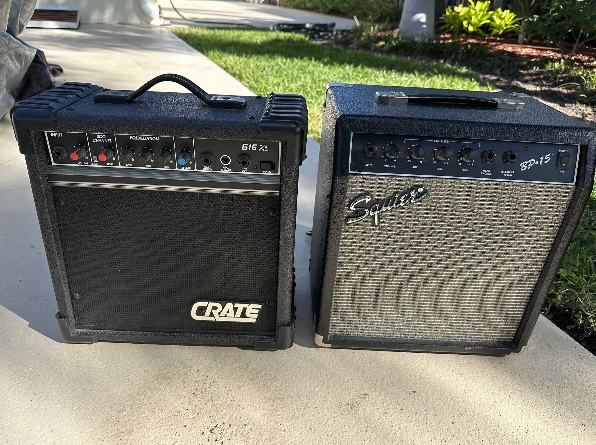 TWO GUITAR AMPLIFIERS- for PARTS/ REPAIR