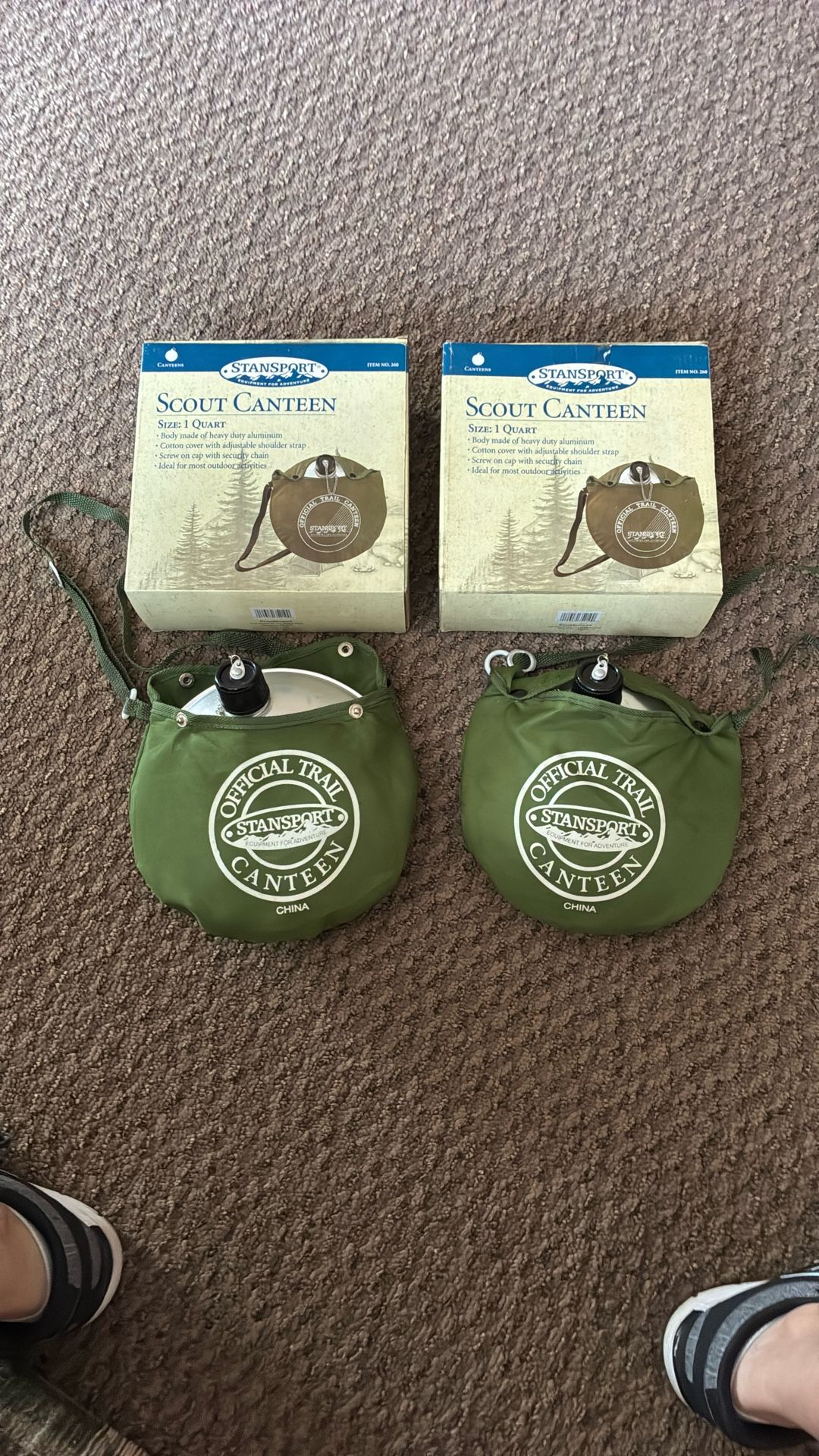 Set Of 2 Stansport Canteens