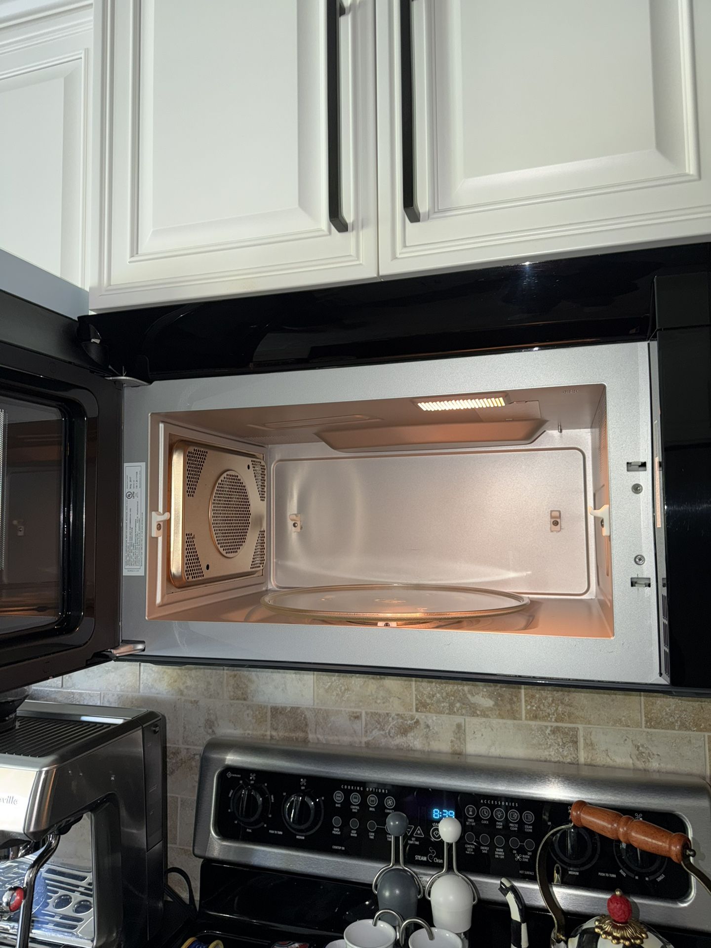 Stove & microwave duo