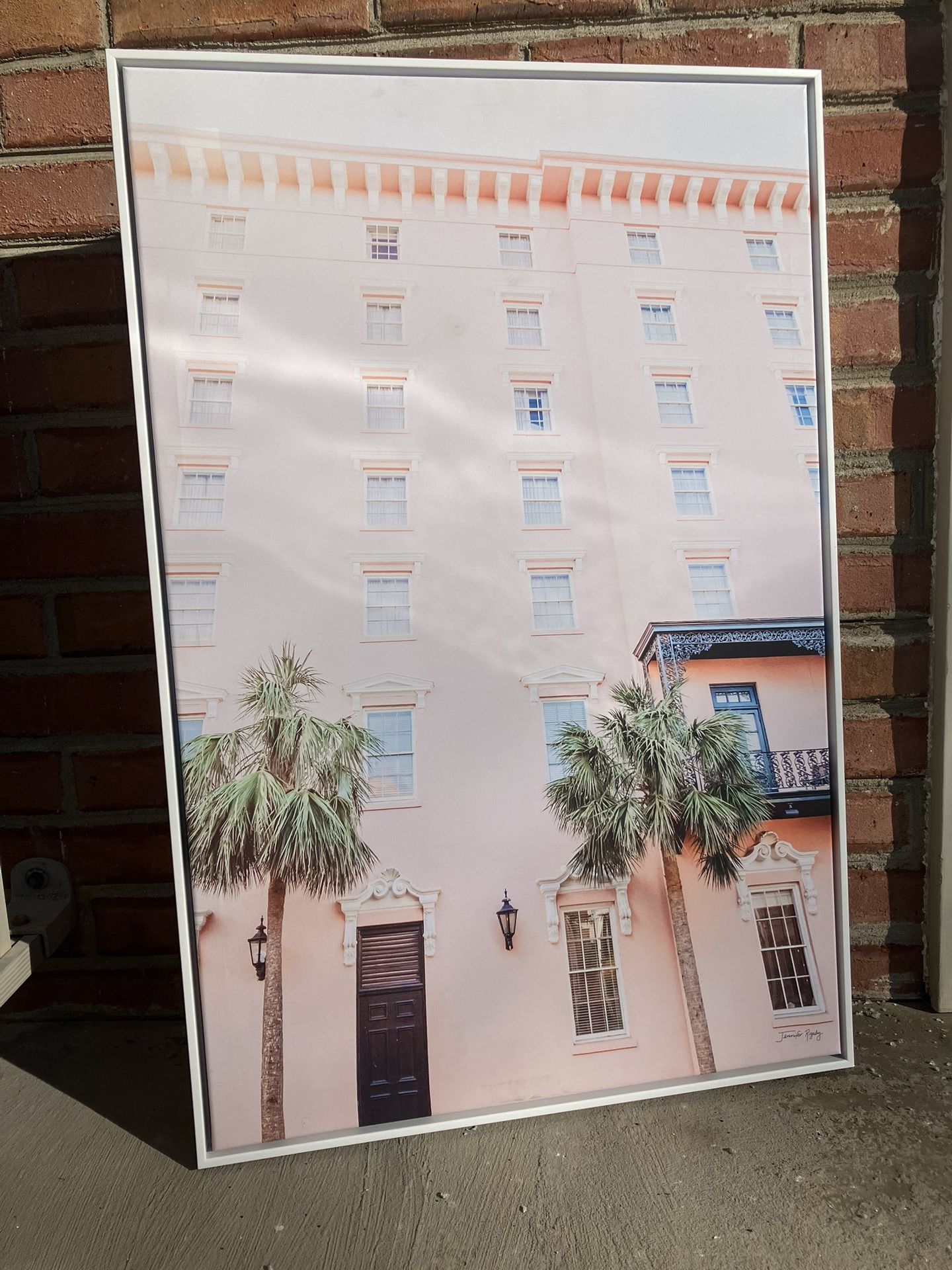 Pink Hotel Canvas Well Art