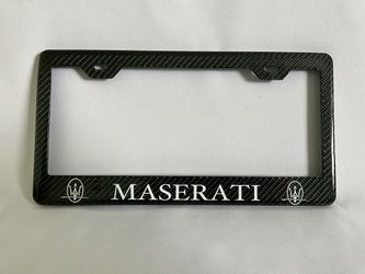 NEW - Carbon Fiber License Plate Frame