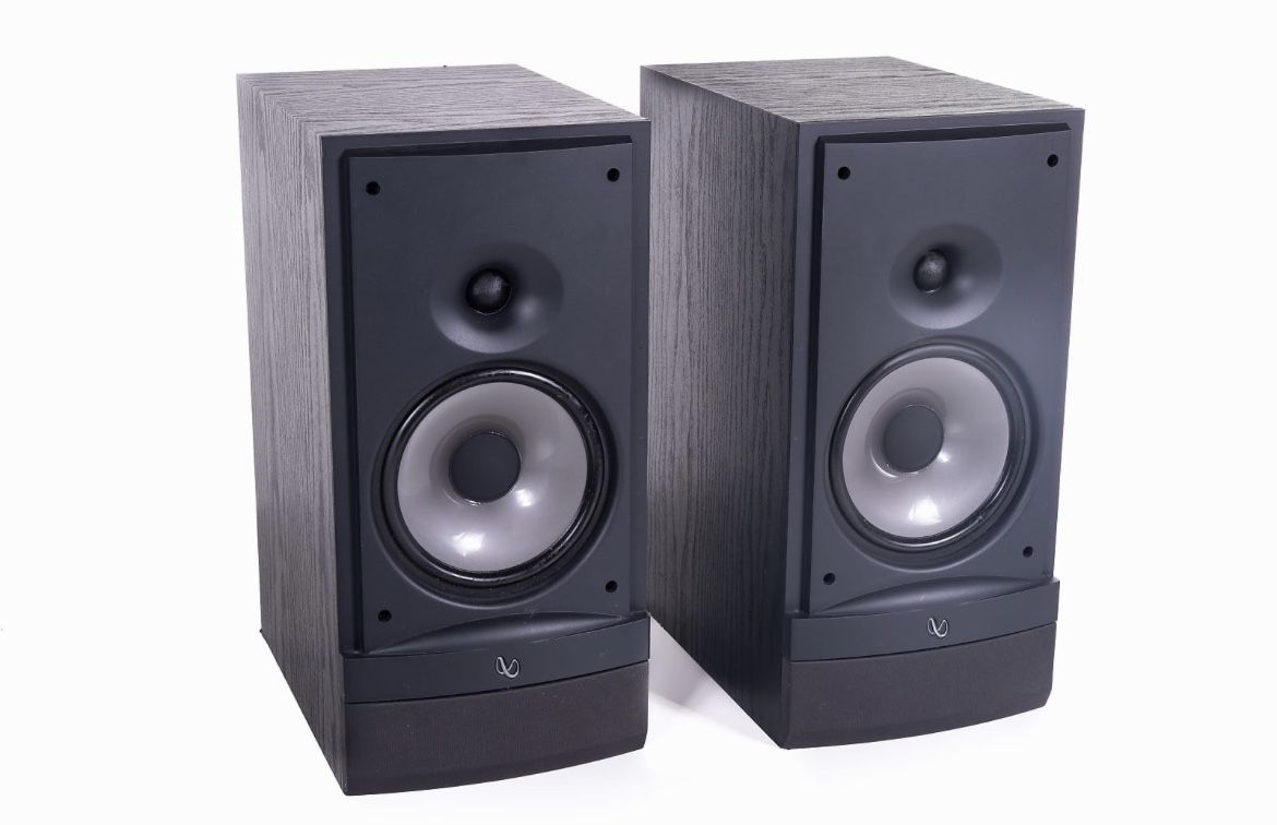 Infinity RS3 Bookshelf Speakers Reference Series Matched Set 125 Watts Black
