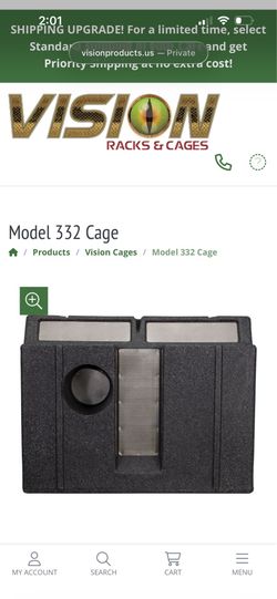 Vision Racks & Cages Model 332 Reptile Enclosure (Stacked - 2 Levels)