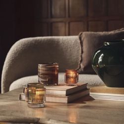 Set Of 3 Candle Glass Holder