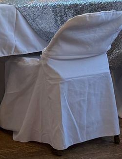 100 White Chair covers