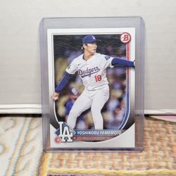 Bowman Baseball Cards Dodgers Yoshinobu Yamamoto Base 