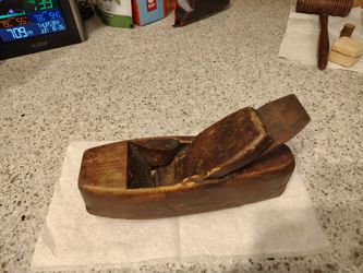 Vintage Wooden Coffin Plane