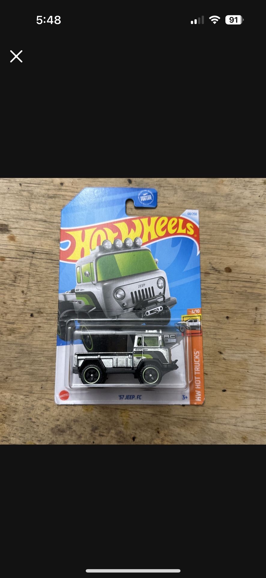 Hot Wheels ‘57 Jeep FC Zamac 