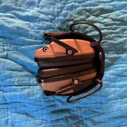 Brown Electronic Safety Earmuffs