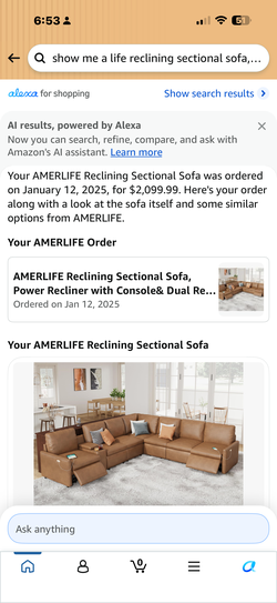 Brand New L-Shaped Gold/Tan Couch