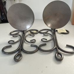 LNT Home 2PCS Decorative Swirling Iron Hanging Wall Candle Holder Home Decor