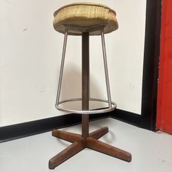60s Teak & Chrome Swedish bar stool designed by Börje Johanson for Johanson Design