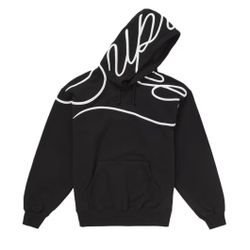 Supreme Shoulder Script Hoodie Black