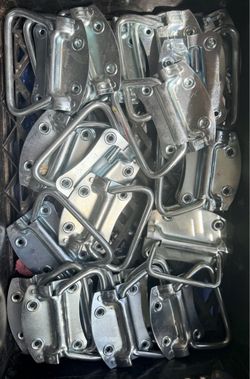 Bulk Lot (20) Steel Case Handles with Mounting Plates