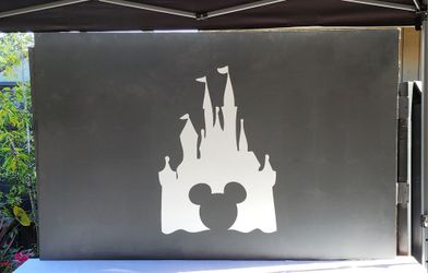 Disneyland Castle Wood Party Backdrop/display