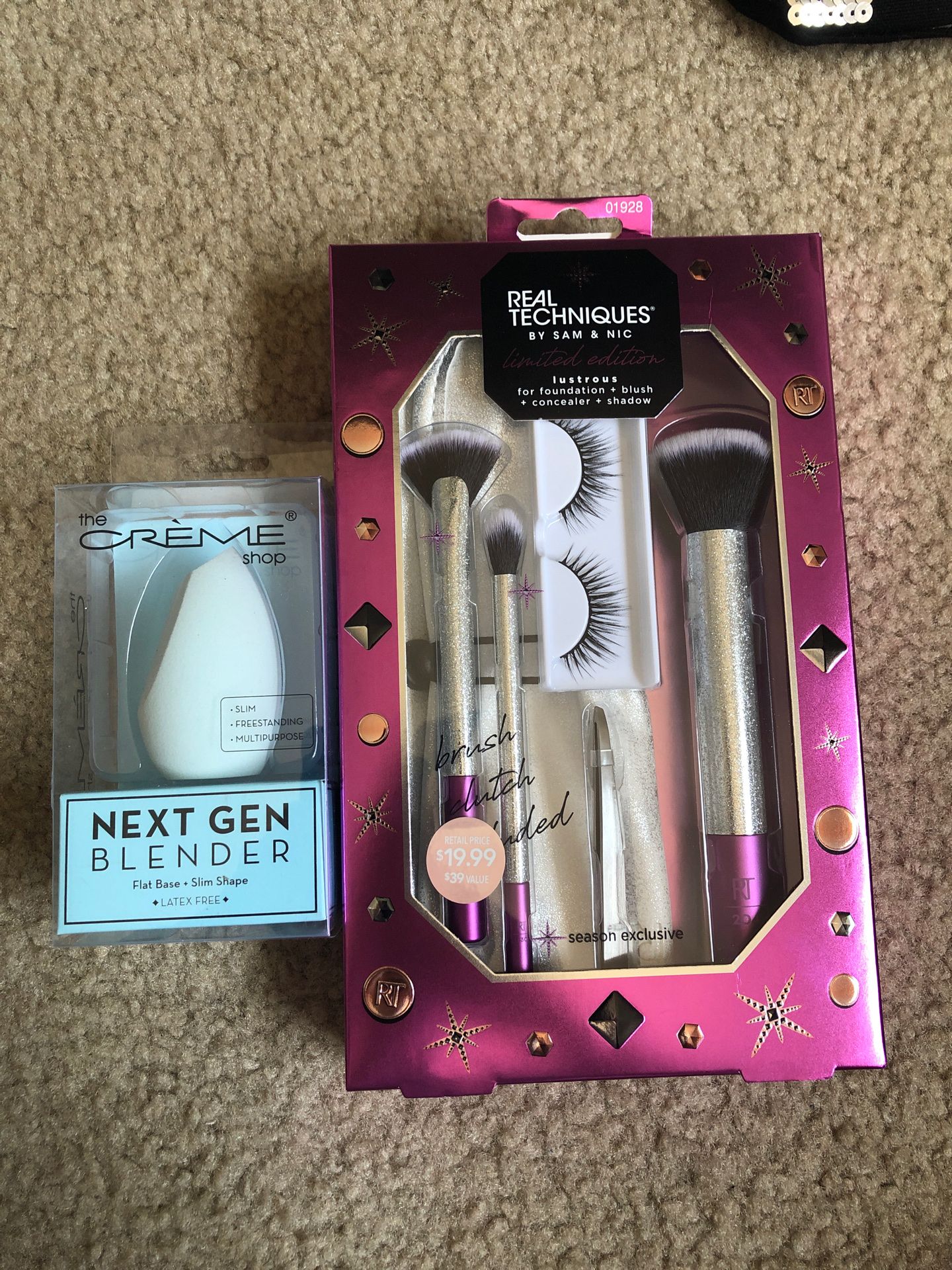 Beauty blender and brushes