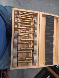 Vintage Woodworking / Machined Cutter Bit Set in Fitted Wooden Box - $200 OBO
