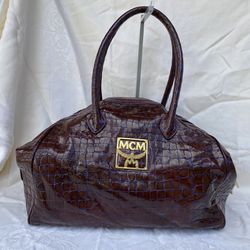 MCM Embossed Bag