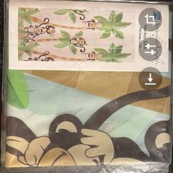 Shower Curtain Monkeys Design 