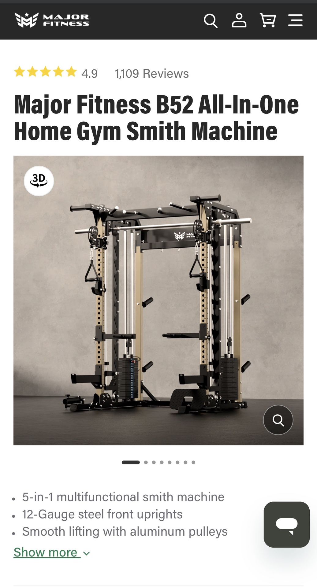 Major Fitness B52 all in one Home Gym (New unopened)