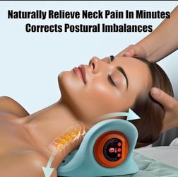 Neck Massager, 2025 New Neck Massager, Electric and Shoulder Relaxer Pillow, 26° Angle Cervical Trac