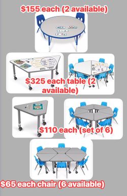 Lakeshore Flex Space Tables / Desks