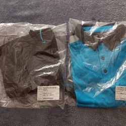 Men's Amazon Uniform Polo Shirt Short Sleeve (L) w Performance Shorts 30×32 Reflective Logo