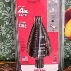 Milwaukee

7/8 in. - 1-3/8 in. #12 Black Oxide Step Drill Bit (5-Steps)

