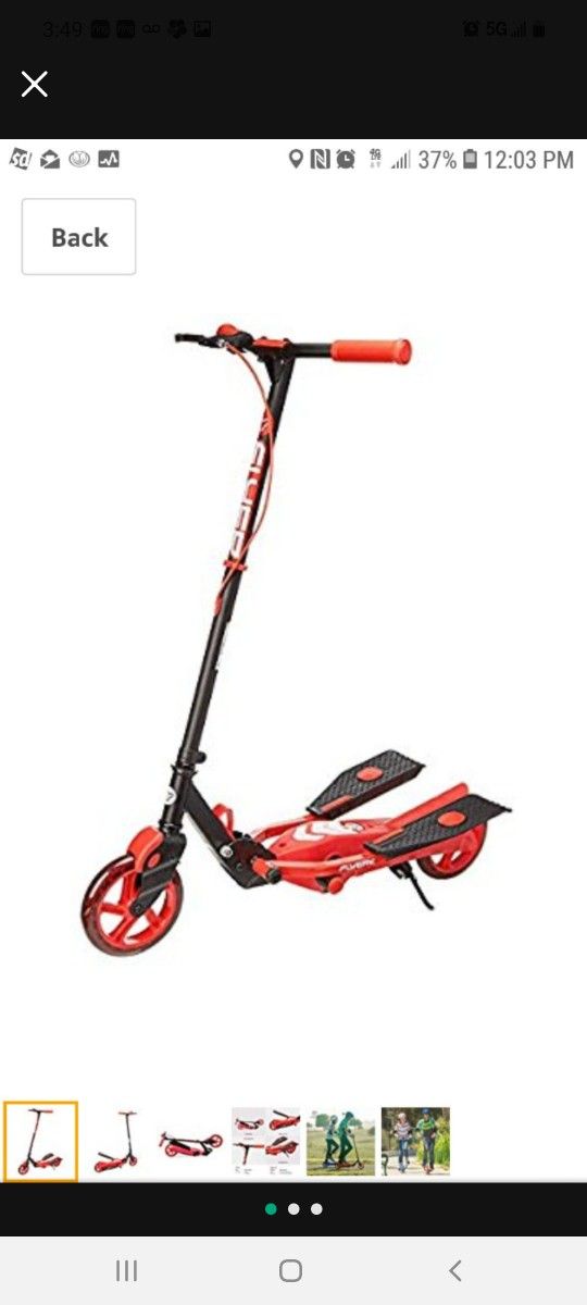 NEW Yvolution Y Flyer Self Propelled Stepper Scooter
