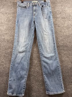 Women’s Jeans 29 Slimming Straight Leg Medium Wash Stretch Denim