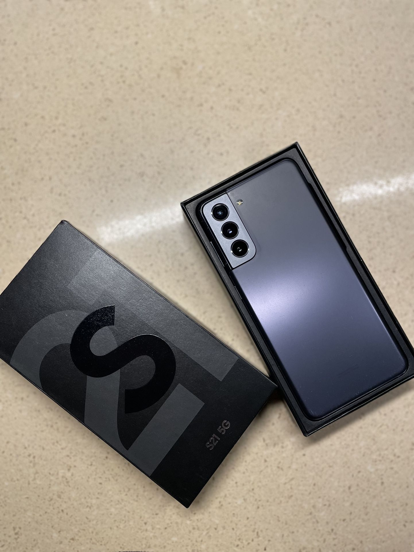 Samsung Galaxy S21 5G, versión de EE. UU., 128GB, color Phantom Black (negro fantasma) - Desbloqueado