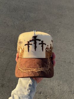 Gorra religiosa Jesús brown