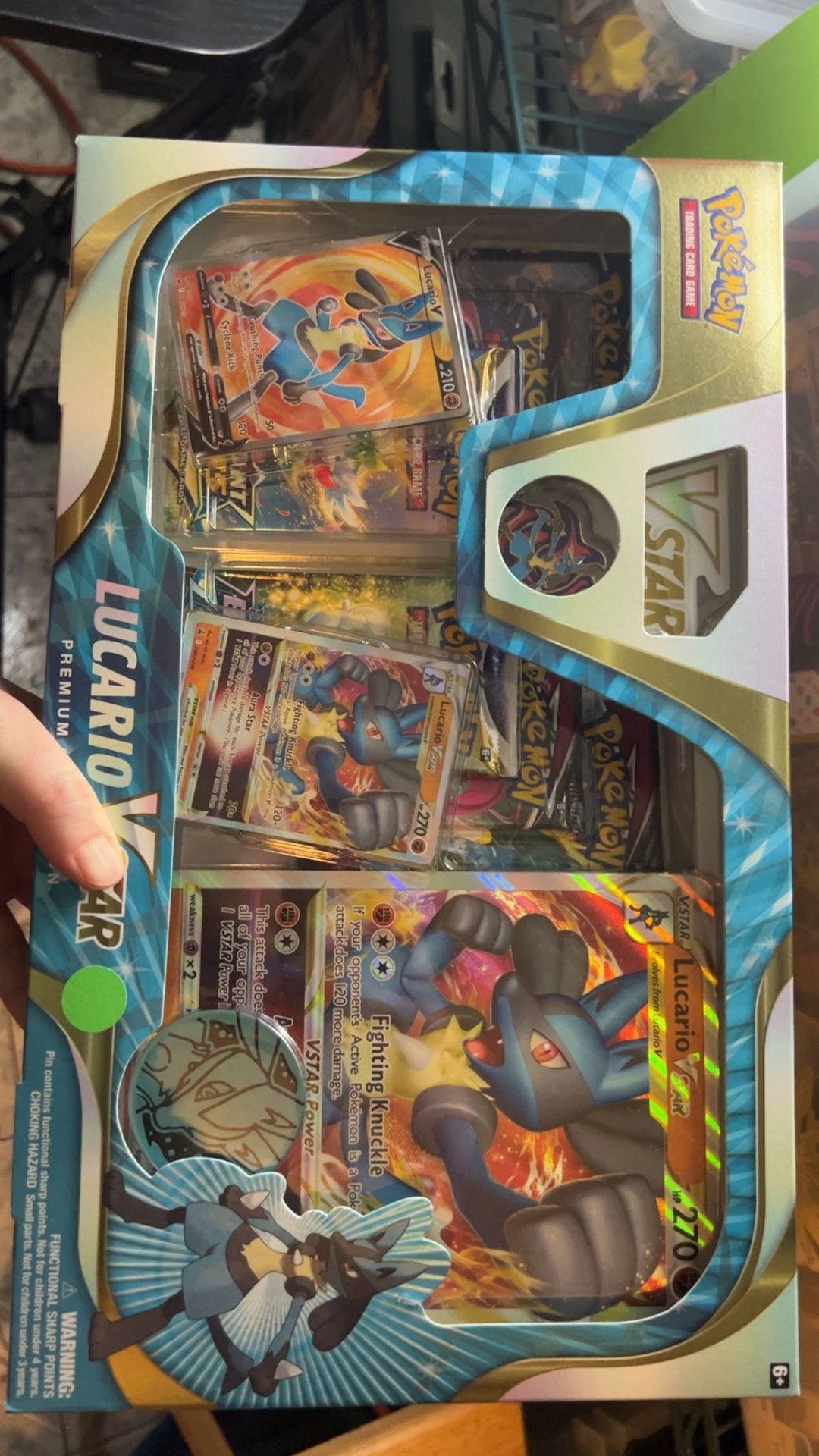 Pokémon TCG Lucario VSTAR Premium Collection Box – NEW Factory Sealed