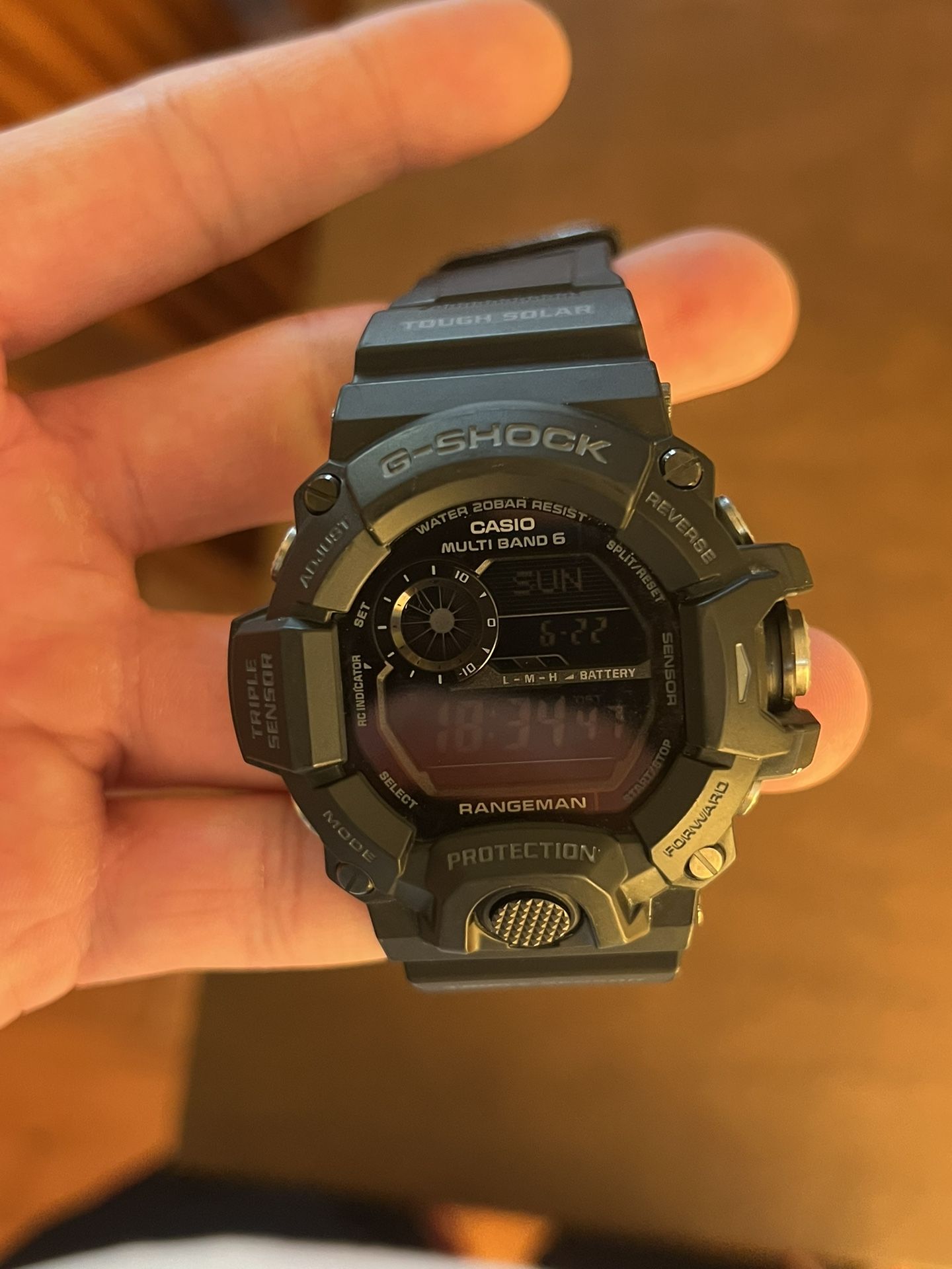 Casio G-Shock GW9400-1B GW-9400-1B Master of G Rangeman Black Dial Digital watch