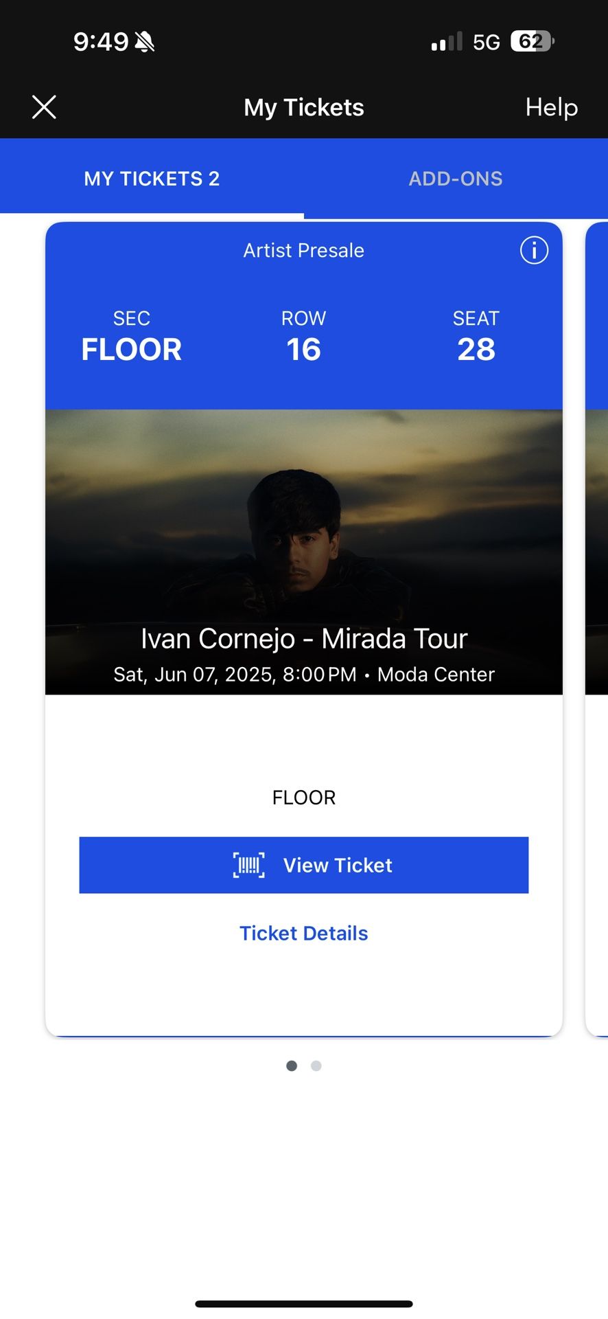 Ivan Cornejo Concert Tickets