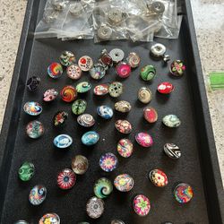 50 Snap On Charms Backings For Jewelry Making