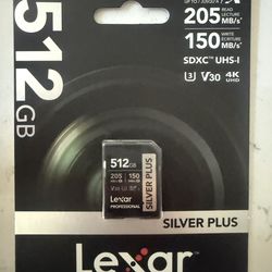 Lexar Silver Plus 512 GB SD Card