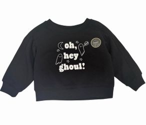 Cat & Jack Girls Halloween Glow In The Dark Sweatshirt 18M NWT