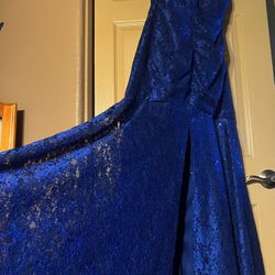 Royal Blue Night Gown/ Dress