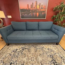 Cindy Crawford - Macauley Blue Sofa Couch (Delivery Available)