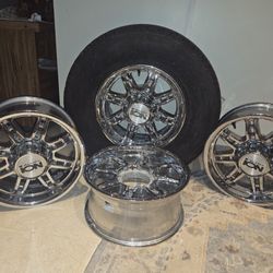 Chrome Ion Alloy 17" Rims 8 Lugs 