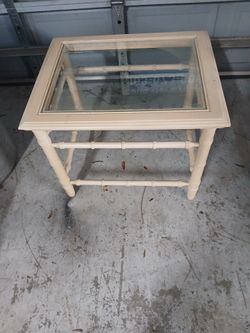 Glass Top Side Table