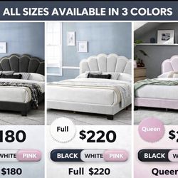 Look at these beautiful bed frame with LED lights Twin or Full