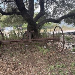 Vintage Hay Rake Massey Harris Is The Maker